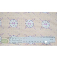 Charles Parsons Foxglove Garden Peach 110cm Wide Cotton Fabric