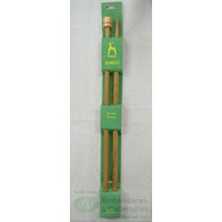 Pony Bamboo Knitting Pins 30cm x 8.00mm, Knobbed Knitting Needles