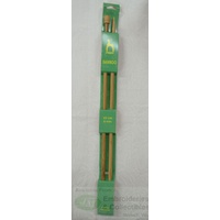 Pony Bamboo Knitting Pins 33cm x 6.00mm, Knobbed Knitting Needles