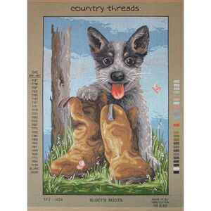 BLUEY'S BOOTS Tapestry Design Printed On Canvas TFJ-1024