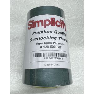 DARK BLUE GREEN Simplicity Premium Overlocker Thread 5000m, 100% Spun Polyester