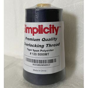 NAVY Simplicity Overlocker / Sewing Thread 5000m, 100% Spun Polyester