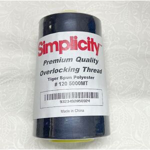 DARK NAVY Simplicity Premium Overlocker Thread 5000m, 100% Spun Polyester