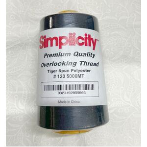 PEWTER GREY Simplicity Premium Overlocker Thread 5000m, 100% Spun Polyester