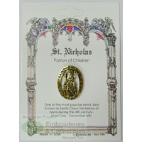 St. Nicholas Lapel Pin, Gold Tone, Patron of Children