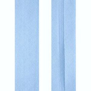BABY BLUE 12mm Cotton Bias Binding Single Folded x 10 Metres