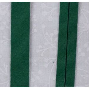 BOTTLE GREEN 12mm Cotton Bias Binding Single Folded x 5 Metres