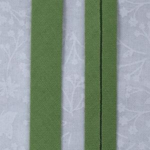 DUSTY GREEN 12mm Cotton Bias Binding Single Folded x 5 Metres