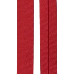 RED 12mm Cotton Bias Binding Single Folded x 5 Metres