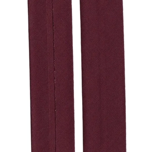 WINE 12mm Cotton Bias Binding Single Folded, x 10 Metres