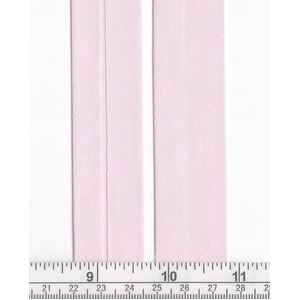 100% Cotton Bias Binding, 25mm Single Folded, BABY PINK Per 5m Pack