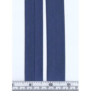 Cotton Bias Binding, 25mm Single Folded, DENIM 5m Packet