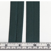 100% Cotton Bias Binding, 25mm Single Folded, FOREST GREEN, 5 Metre Packet