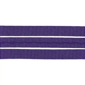 MICRODOT PURPLE 25mm Cotton Bias Binding Single Folded By The Metre