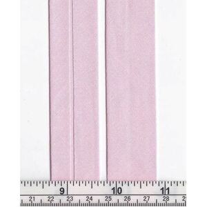 100% Cotton Bias Binding, 25mm Single Folded, POWDER PINK Per 5m Pack