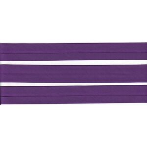 VIOLET 25mm Cotton Bias Binding Single Folded, by the Metre