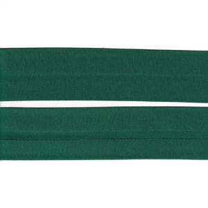 DARK GREEN 50mm Cotton Bias Binding Single Folded, By The Metre