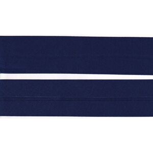 NAVY 50mm Cotton Bias Binding Single Folded, By The Metre