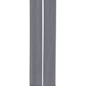 GREY 6mm Cotton Bias Binding Single Folded x 5 Metres