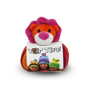 DMC Top This, 80g Ball of Continuous Texture Yarn, Child&#39;s Hat Pattern, LION Topper