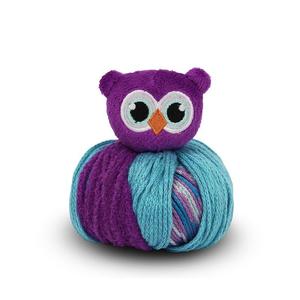 DMC Top This, 80g Ball of Continuous Texture Yarn, Child&#39;s Hat Pattern, OWL Topper