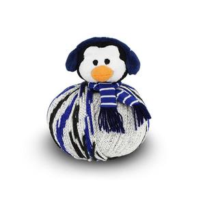 DMC Top This, 80g Ball of Continuous Texture Yarn, Child&#39;s Hat Pattern, PENGUIN Topper