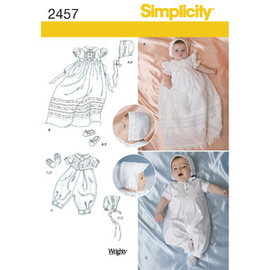 Babies&#39; Special Occasion Simplicity Sewing Pattern 2457