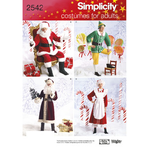 Adult Costumes Simplicity Sewing Pattern 2542
