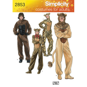 Adult Costumes Simplicity Sewing Pattern 2853