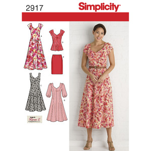  Simplicity Misses' Jiffy Back-Wrap Dress and Jumper Sewing  Pattern Packet, Code S9739, Sizes XS-S-M-L-XL, Multicolor : Arts, Crafts &  Sewing