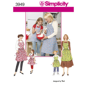 Aprons Simplicity Sewing Pattern 3949