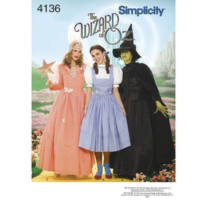 Simplicity Pattern 4136 Women&#39;s Costumes Simplicity Sewing Pattern 4136