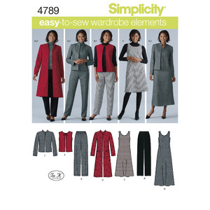 Women&#39;s &amp; Plus Size Smart and Casual Wear Simplicity Sewing Pattern 4789