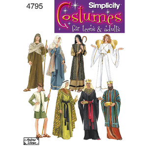 Women&#39;s, Men &amp; Teen Costumes Simplicity Sewing Pattern 4795