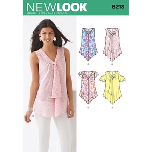 New Look Sewing Pattern 6213 Misses&#39; Tops