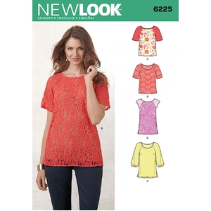 New Look Sewing Pattern 6225 Tops in Two Lengths