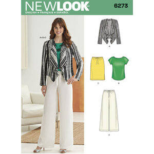 New Look Sewing Pattern 6273 Jacket, Top, Trousers and Skirt