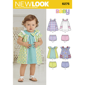 New Look Sewing Pattern 6275 Babies&#39; Dress and Panties