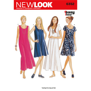 New Look Sewing Pattern 6352 Misses&#39; Dresses