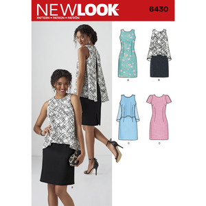 New Look Pattern 6430 Misses&#39; Dress in Two Lengths
