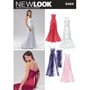 New Look Sewing Pattern 6454 Misses' Evening Gowns and Shawl