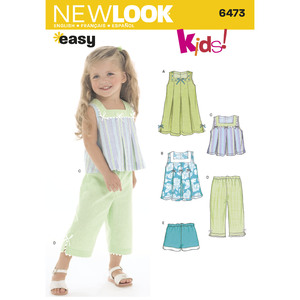 New Look Sewing Pattern 6473 Toddler&#39;s Separates