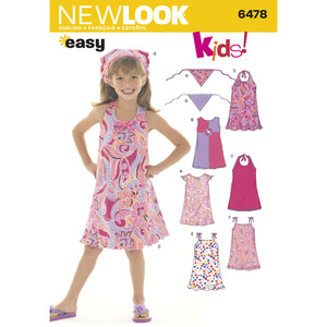 New Look Sewing Pattern 6478 Child's Dresses