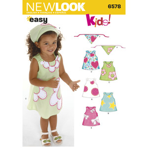 New Look Sewing Pattern 6578 Toddler&#39;s Dresses