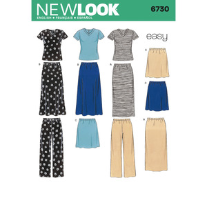 Newlook Pattern 6439 Misses' Knit Tunics with Leggings – Lincraft