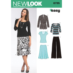 New Look Pattern 6735 Misses&#39; Separates