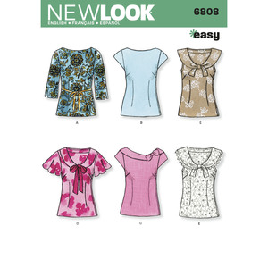 New Look Pattern 6808 Misses&#39; Tops