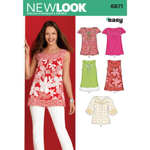 New Look Pattern 6871 Misses&#39; Tops