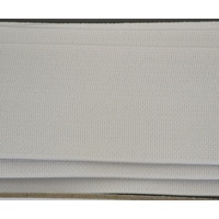 Uni-Trim High Density Non-Roll Elastic 38mm White, FULL 20m ROLL, 100% Polyester Elastic