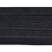 Uni-Trim High Density Non-Roll Elastic 12mm FULL 75 Metre ROLL, BLACK